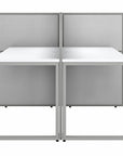 Bush Business Furniture Easy Office 60W 2 Person Cubicle Desk Workstation with 45H Panels