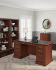 Bush Furniture Saratoga Executive Desk with Drawers