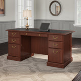 Bush Furniture Saratoga Executive Desk with Drawers