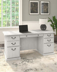 Bush Furniture Saratoga Executive Desk with Drawers