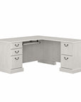 Bush Furniture Saratoga L Shaped Computer Desk with Drawers