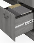 Bush Furniture Saratoga L Shaped Computer Desk with Drawers