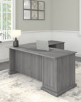 Bush Furniture Saratoga L Shaped Computer Desk with Drawers