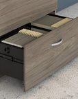 Bush Business Furniture Hybrid 2 Drawer Lateral File Cabinet with Shelves