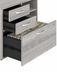 Bush Business Furniture Hybrid 2 Drawer Lateral File Cabinet with Shelves