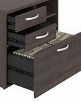 Bush Business Furniture Hybrid 2 Drawer Lateral File Cabinet with Shelves