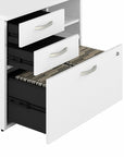 Bush Business Furniture Hybrid 2 Drawer Lateral File Cabinet with Shelves