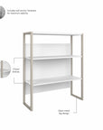 Bush Business Furniture Hybrid 2 Drawer Lateral File Cabinet with Shelves