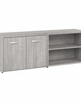 Bush Business Furniture Hybrid Low Storage Cabinet with Doors and Shelves