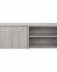 Bush Business Furniture Hybrid Low Storage Cabinet with Doors and Shelves