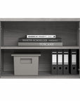 Bush Business Furniture Hybrid Low Storage Cabinet with Doors and Shelves