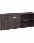 Bush Business Furniture Hybrid Low Storage Cabinet with Doors and Shelves