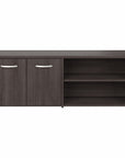 Bush Business Furniture Hybrid Low Storage Cabinet with Doors and Shelves