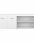 Bush Business Furniture Hybrid Low Storage Cabinet with Doors and Shelves