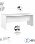 Office by kathy ireland® Echo 72W Bow Front Desk