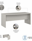 Office by kathy ireland® Echo 72W Bow Front Desk