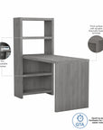 Office by kathy ireland® Echo 56W Bookcase Desk