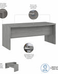 Office by kathy ireland® Echo 72W Bow Front Desk