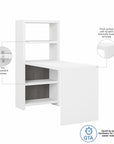 Office by kathy ireland® Echo 56W Bookcase Desk