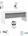 Office by kathy ireland® Echo 72W Bow Front Desk
