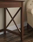 Bush Furniture Key West 54W Computer Desk with 2 Drawer Lateral File Cabinet and 5 Shelf Bookcase