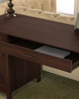 Bush Furniture Key West 54W Computer Desk with 2 Drawer Lateral File Cabinet and 5 Shelf Bookcase