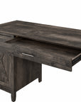 Bush Furniture Key West 54W Computer Desk with 2 Drawer Lateral File Cabinet and 5 Shelf Bookcase