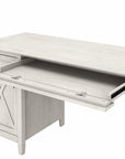 Bush Furniture Key West 54W Computer Desk with 2 Drawer Lateral File Cabinet and 5 Shelf Bookcase
