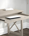 Bush Furniture Key West 54W Computer Desk with 2 Drawer Lateral File Cabinet and 5 Shelf Bookcase