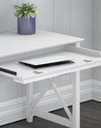 Bush Furniture Key West 54W Computer Desk with 2 Drawer Lateral File Cabinet and 5 Shelf Bookcase