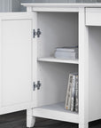 Bush Furniture Key West 54W Computer Desk with 2 Drawer Lateral File Cabinet and 5 Shelf Bookcase
