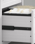 Bush Furniture Key West 54W Computer Desk with 2 Drawer Lateral File Cabinet and 5 Shelf Bookcase