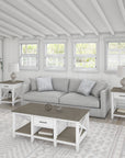 Bush Furniture Key West Coffee Table with Set of 2 End Tables