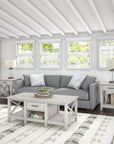 Bush Furniture Key West Coffee Table with Set of 2 End Tables