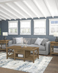 Bush Furniture Key West Coffee Table with Set of 2 End Tables