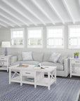 Bush Furniture Key West Coffee Table with Set of 2 End Tables