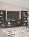 Bush Furniture Key West Tall TV Stand with Set of 2 Bookcases