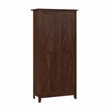 Bush Furniture Key West Tall Storage Cabinet with Doors