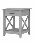 Bush Furniture Key West End Table with Storage