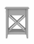 Bush Furniture Key West End Table with Storage