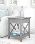 Bush Furniture Key West End Table with Storage