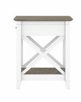 Bush Furniture Key West End Table with Storage