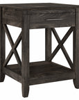 Bush Furniture Key West End Table with Storage
