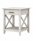Bush Furniture Key West End Table with Storage