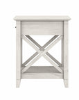 Bush Furniture Key West End Table with Storage