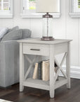 Bush Furniture Key West End Table with Storage