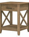 Bush Furniture Key West End Table with Storage