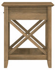 Bush Furniture Key West End Table with Storage