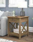 Bush Furniture Key West End Table with Storage