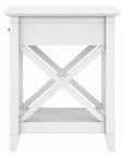 Bush Furniture Key West End Table with Storage